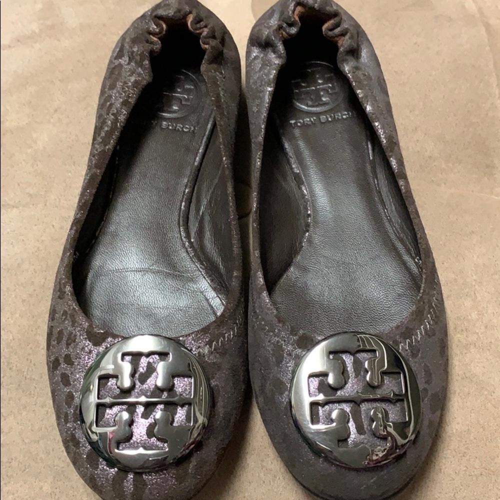 Tory Burch leopard metallic Reva